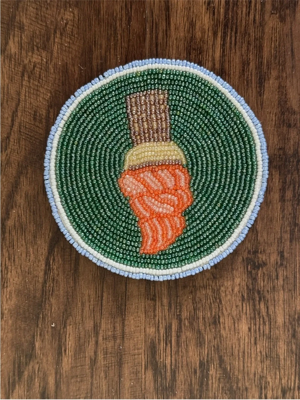 Anthropologie Fiona beaded  Ice Cream coaster